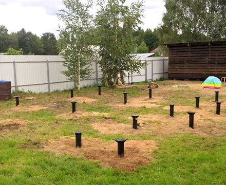 Винтовые сваи в Волоколамске, посёлок Жданово